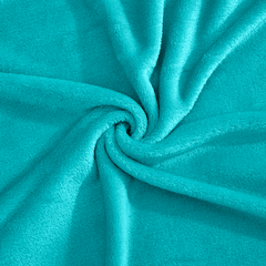 Couverture lisse pour lit matrimonial Barcelone 210x240cm, en peluche très douce
