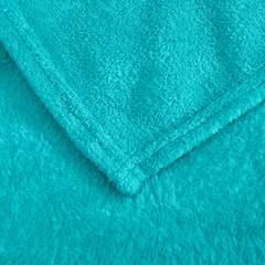 Couverture lisse pour lit matrimonial Barcelone 210x240cm, en peluche très douce