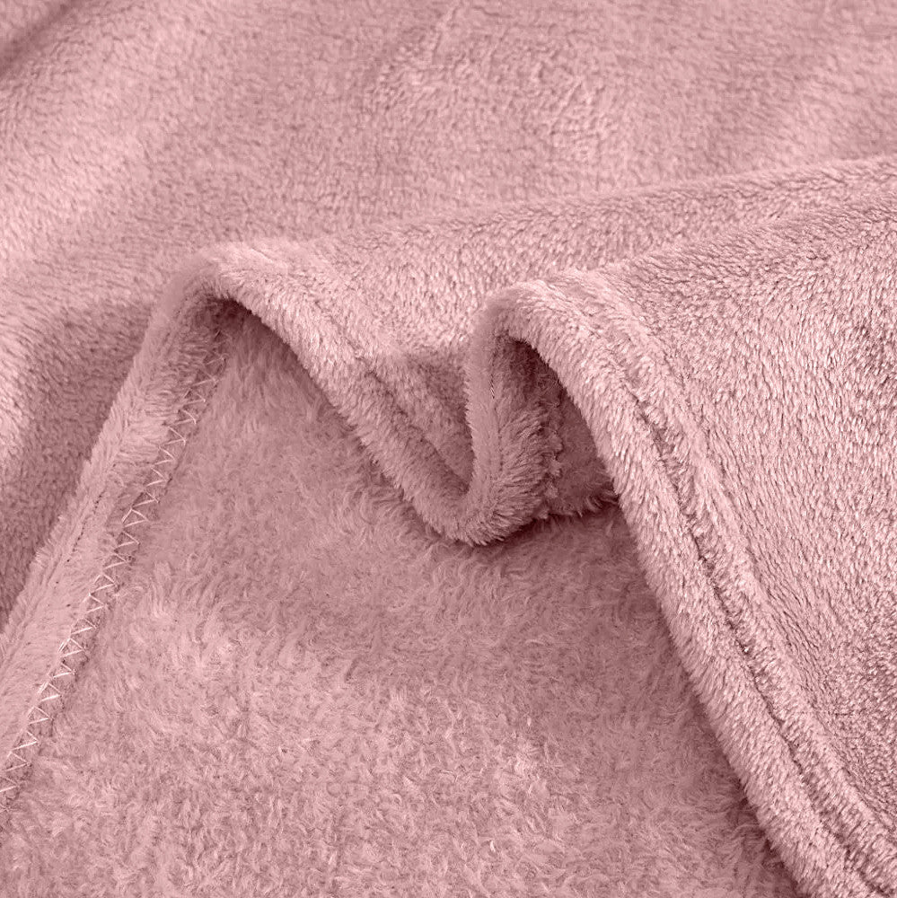 Couverture lisse pour lit matrimonial Barcelone 210x240cm, en peluche très douce