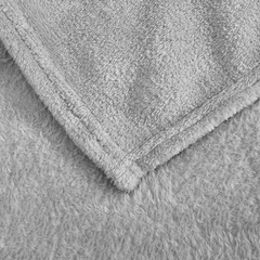 Couverture lisse pour lit matrimonial Barcelone 210x240cm, en peluche très douce