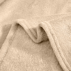 Couverture lisse pour lit matrimonial Barcelone 210x240cm, en peluche très douce