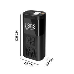 Mini compresseur d'air portable lampe poche rechargeable pour voitures ou vélos