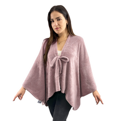 Châle avec cordon pour femme doux chaud pour l'hiver à la maison taille unique