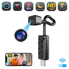 Mini Caméra Sans Fil Portable 4K HD Q-SX30 avec Contrôle à Distance Wi-Fi APP