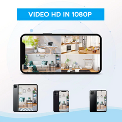 Mini Caméra Sans Fil Portable 4K HD Q-SX30 avec Contrôle à Distance Wi-Fi APP