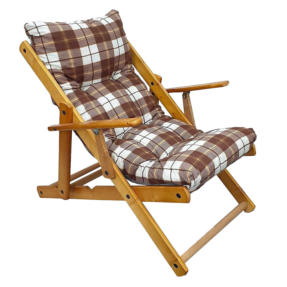 MAS011 Fauteuil inclinable en hêtre Amalfi ArtLegno 108x65x60cm 2 couleurs