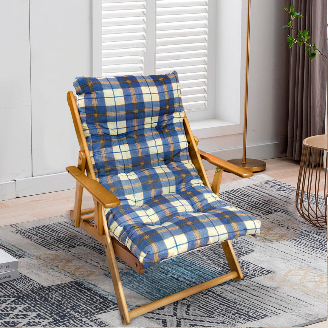 MAS011 Fauteuil inclinable en hêtre Amalfi ArtLegno 108x65x60cm 2 couleurs