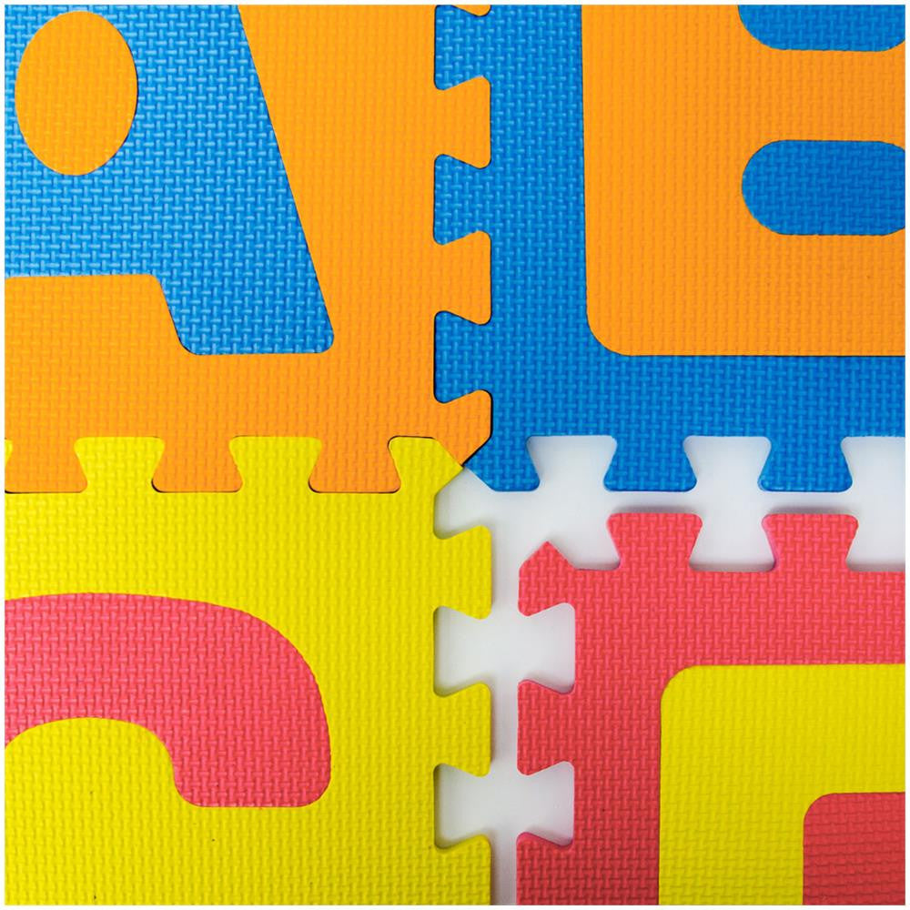 Tapis puzzle de jeu pour enfants 10 pièces modulables 29,5 x 29,5 cm