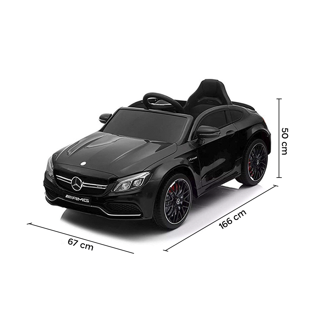 LT896 Voiture électrique enfants Mercedes C63 télécommande Phares MP3-AUX-USB
