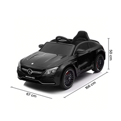 LT896 Voiture électrique enfants Mercedes C63 télécommande Phares MP3-AUX-USB