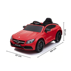 LT896 Voiture électrique enfants Mercedes C63 télécommande Phares MP3-AUX-USB