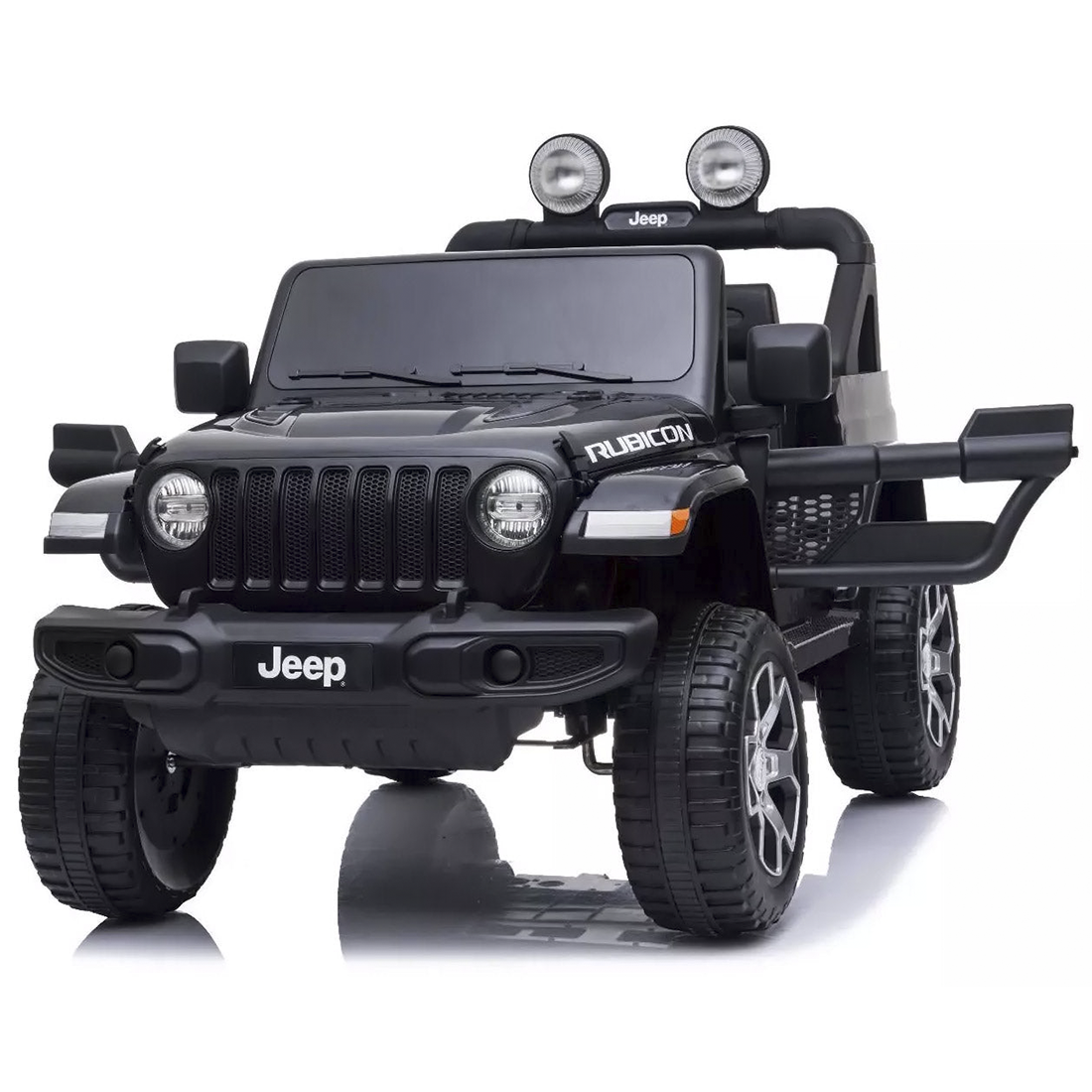 Jeep Wrangler pour enfants 12V BIPOSTO télécommandé lumières et sons écran MP4