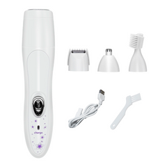 Épilateur 4-en-1 pour Femmes - Rasoir Facial et Corporel Rechargeable
