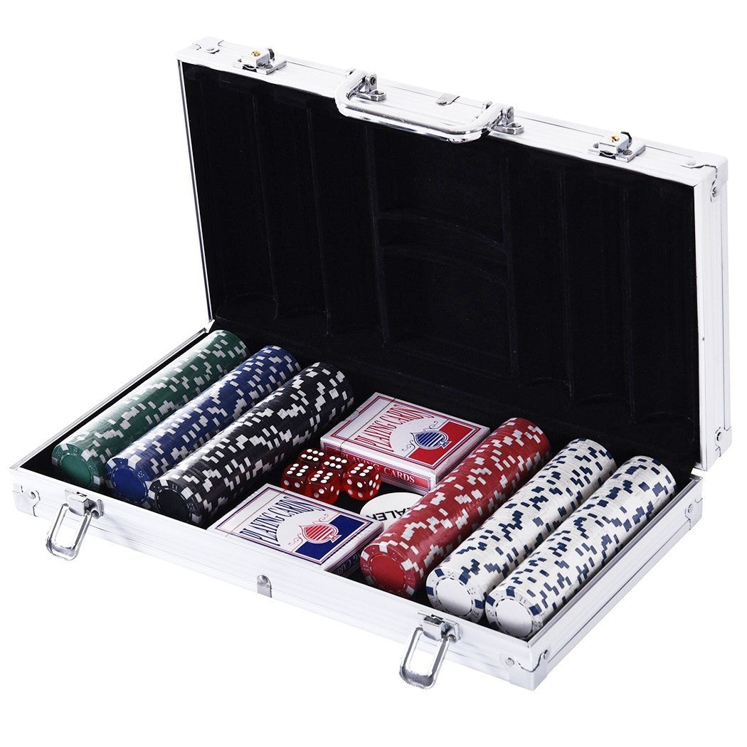 Set pour poker professionnel 300 Fiches avec estuche et 2 Barajas de cartas
