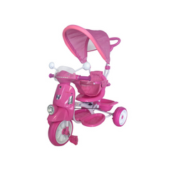 Tricycle pour enfants Deluxe LT917 Siège pivotant Lumières sons Pare-soleil