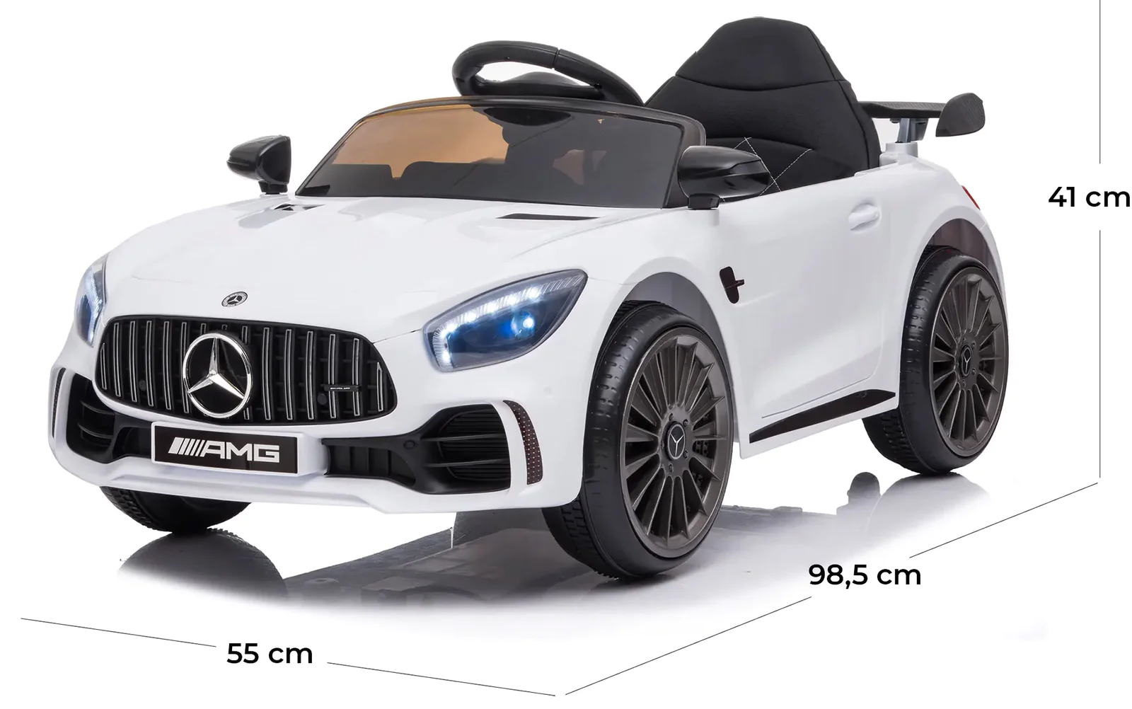 Voiture électrique enfants LT915 Mercedes AMG GTR 12V Lumières Sons Télécommande