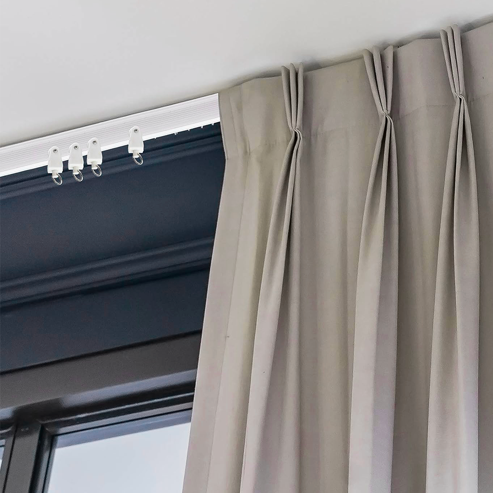 Rail rideau flexible PVC de 5 mètres Pliable et Coulissant Séparateur de pièces