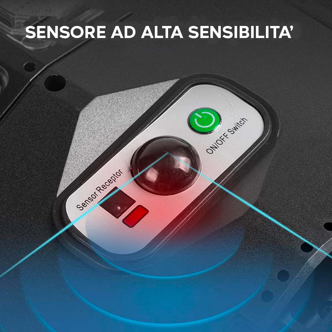 Lampadaire Solaire 1000 lumen avec Détecteur Mouvement Télécommande IP65 W789B-6