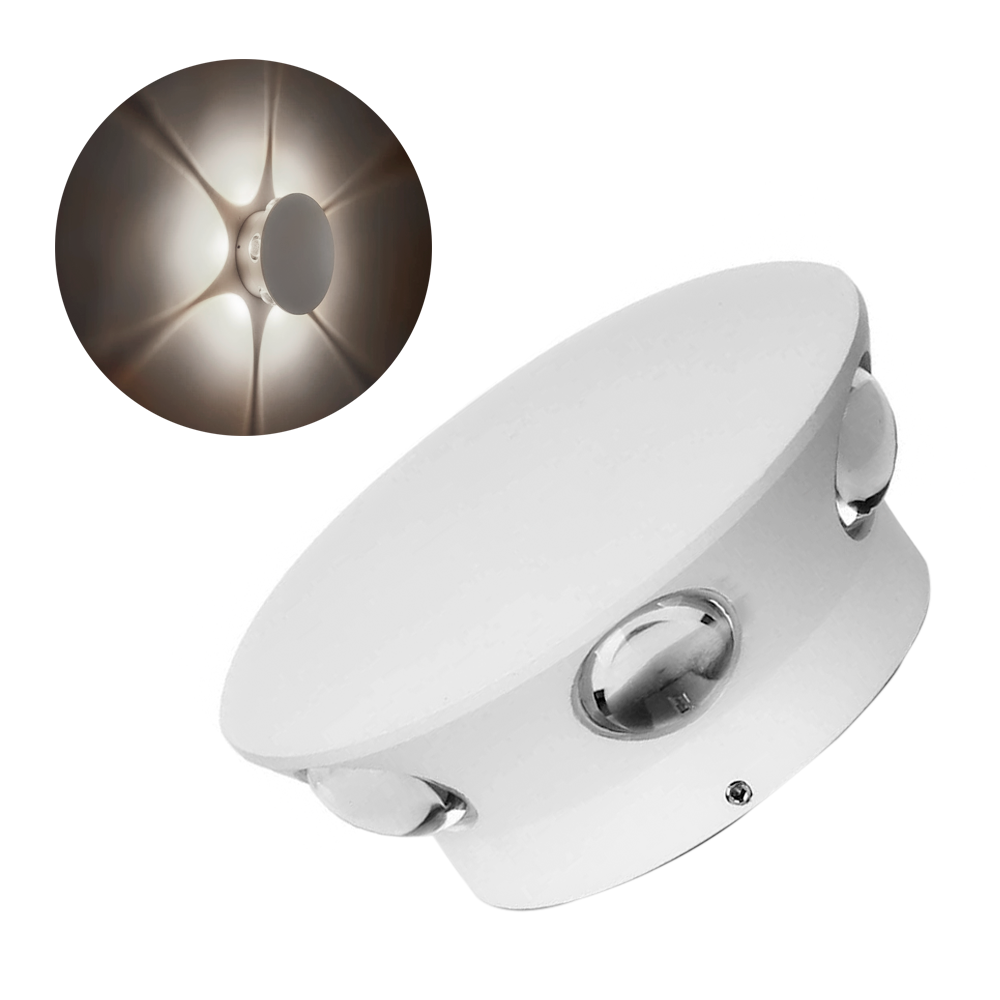 Applique Murale Ronde avec 6 LED 18W Éclairage Intérieur Design Moderne