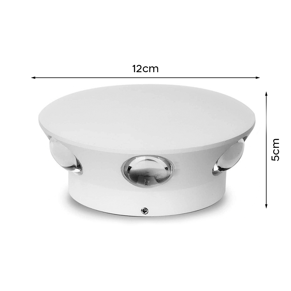 Applique Murale Ronde avec 6 LED 18W Éclairage Intérieur Design Moderne