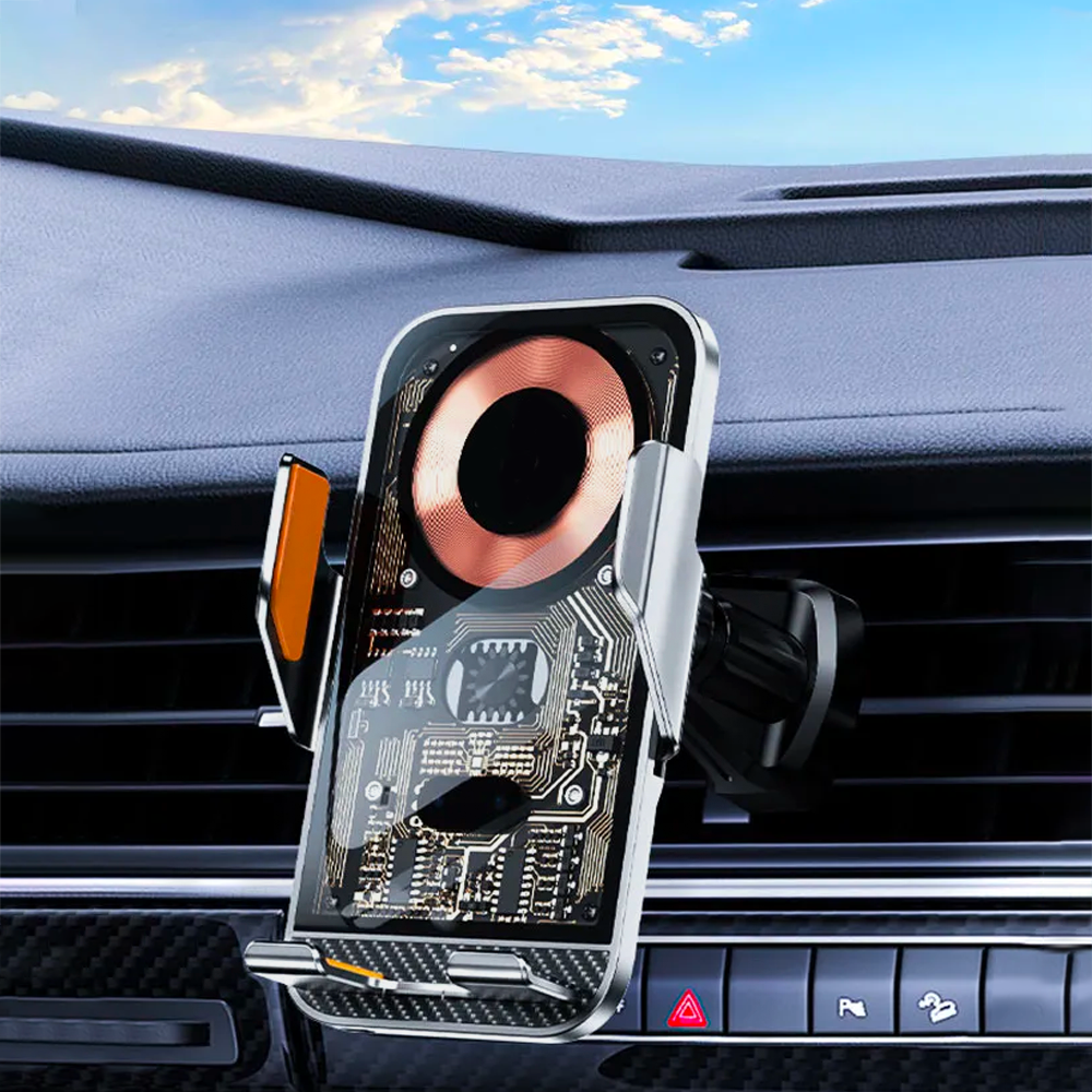 Support voiture avec chargement sans fil 20W serrage automatique multifonction