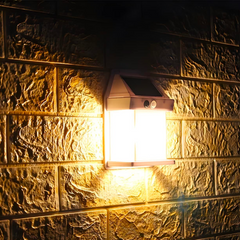 Lampe murale solaire rechargeable l'extérieur BK-888 lumière capteur mouvement