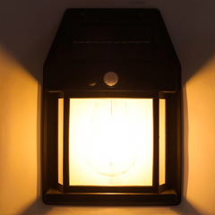 Lampe murale solaire rechargeable l'extérieur BK-888 lumière capteur mouvement