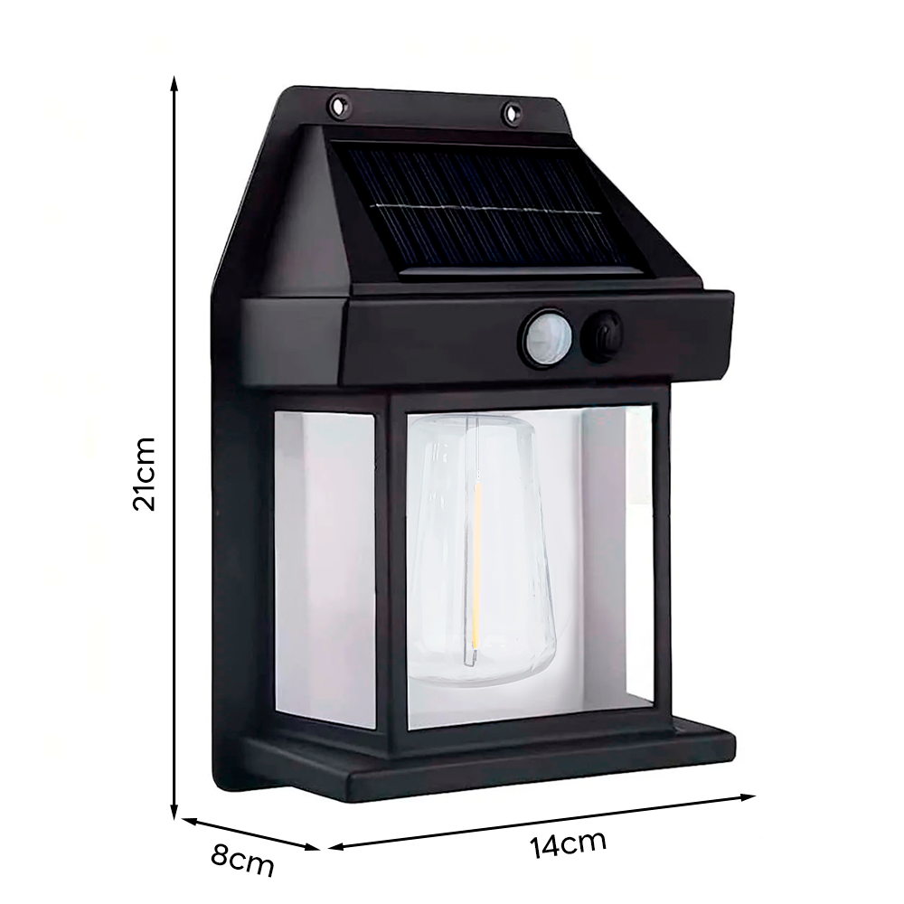 Lampe murale solaire rechargeable extérieur BK-888D lumière capteur de mouvement