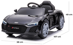 Voiture électrique pour enfants Audi R8 Sport LT936 12V lumières LED et sons