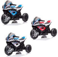 Moto électrique pour enfants BMW HP4 Sport à 3 roues avec licence officielle 12V
