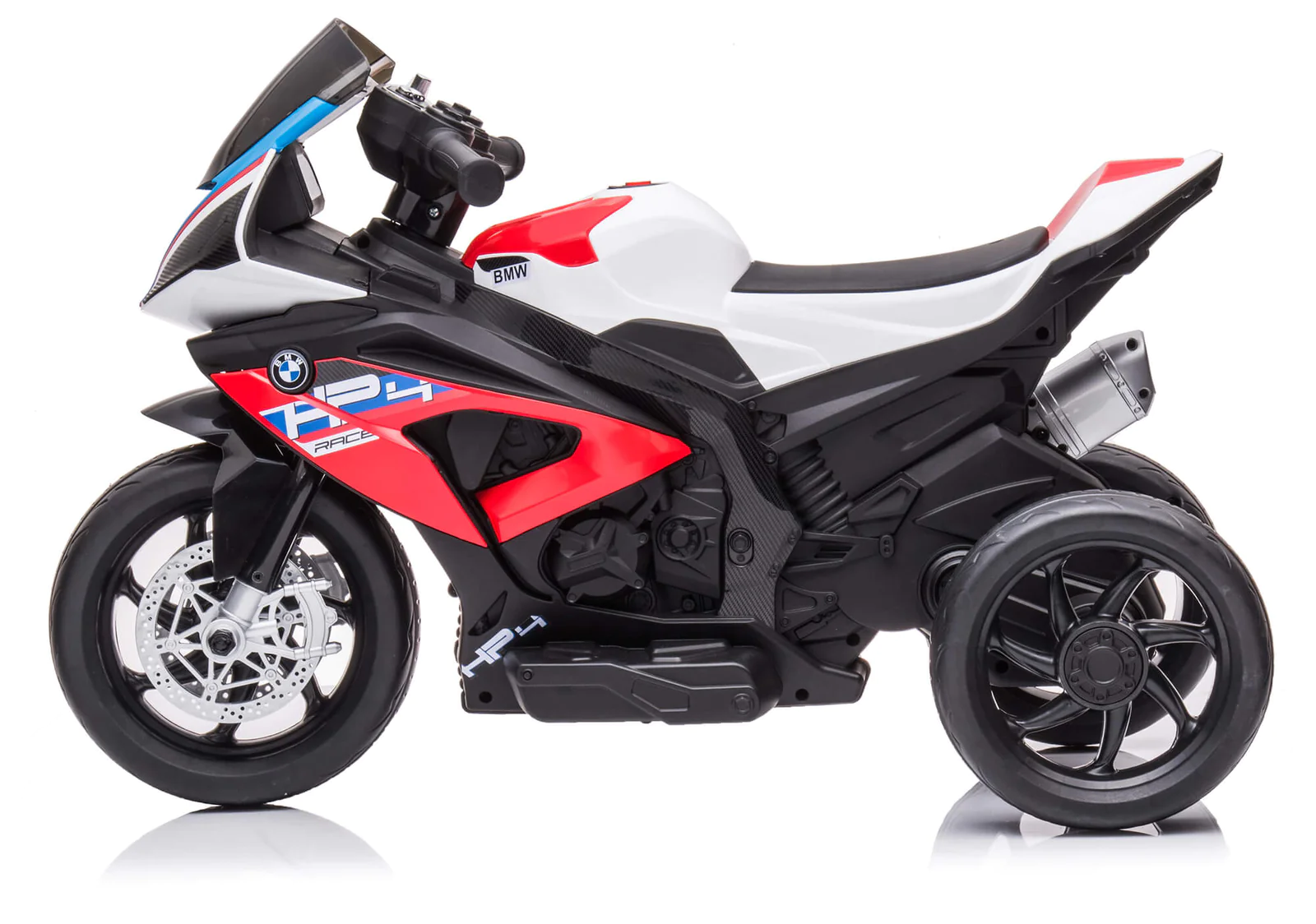 Moto électrique pour enfants BMW HP4 Sport à 3 roues avec licence officielle 12V