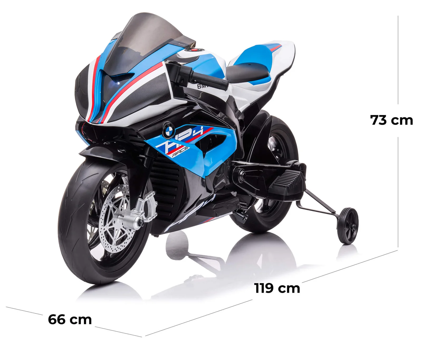 Moto électrique pour enfants BMW HP4 Race à 2 roues avec licence officielle, 12V