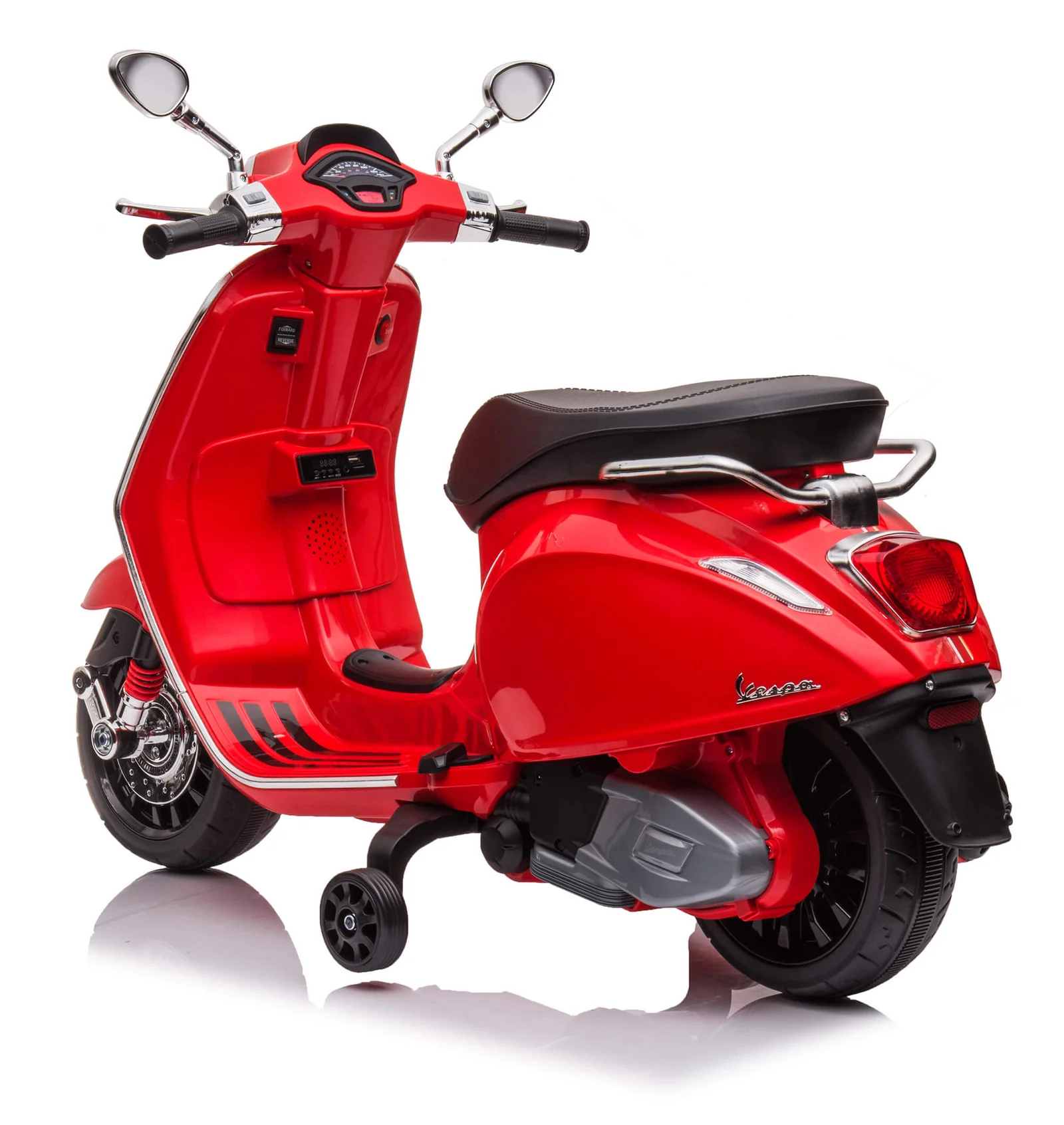 Moto électrique enfants LT941 Piaggio Vespa Sprint 12V avec lumières et sons LED