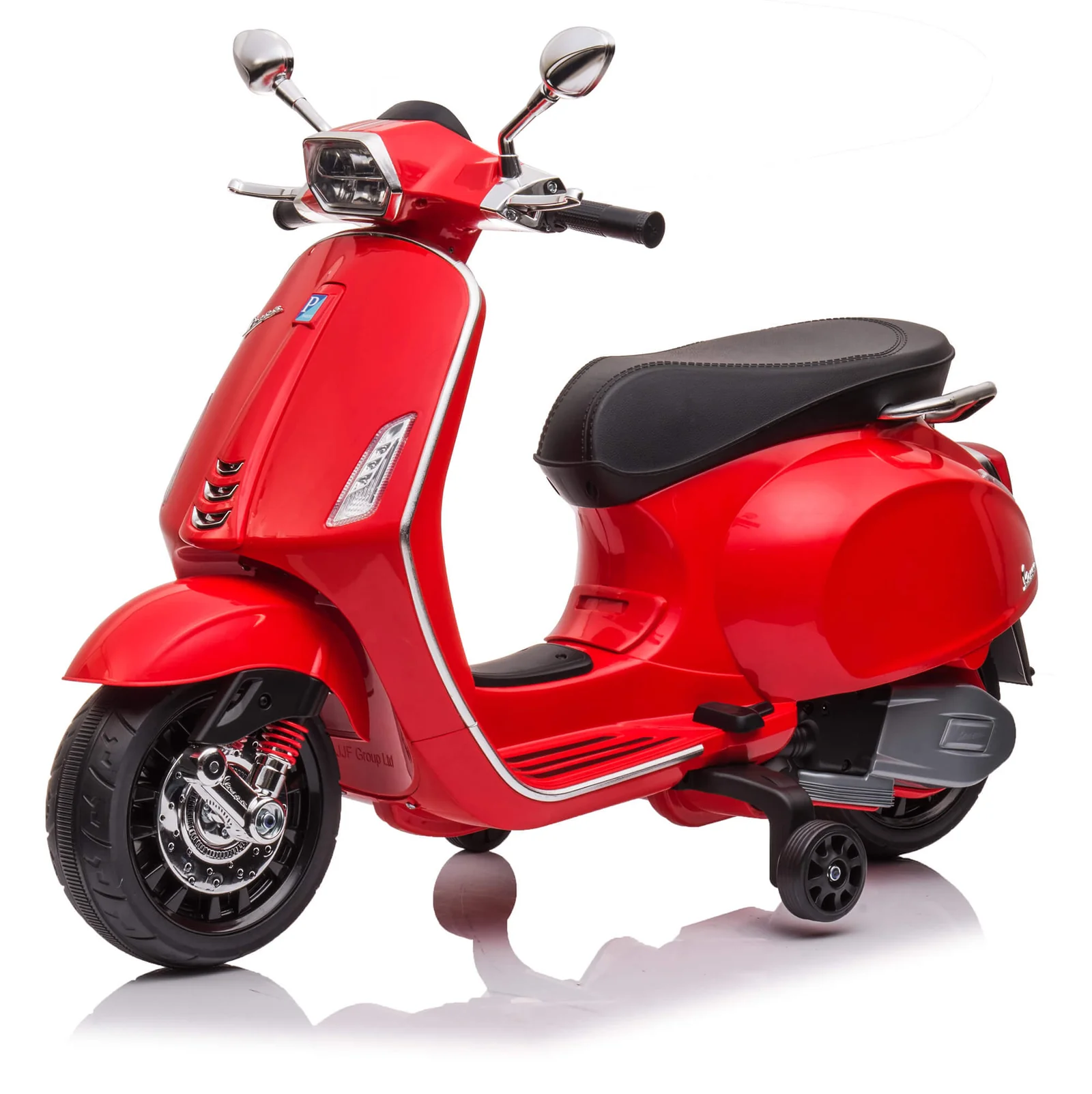 Moto électrique enfants LT941 Piaggio Vespa Sprint 12V avec lumières et sons LED