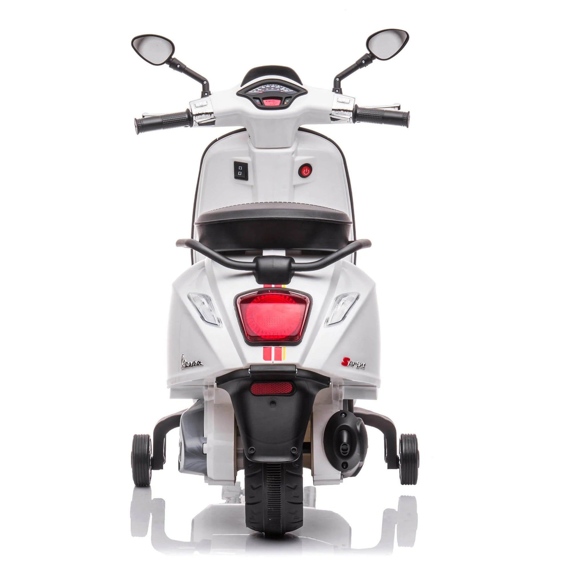 Moto électrique enfants LT941 Piaggio Vespa Sprint 12V avec lumières et sons LED