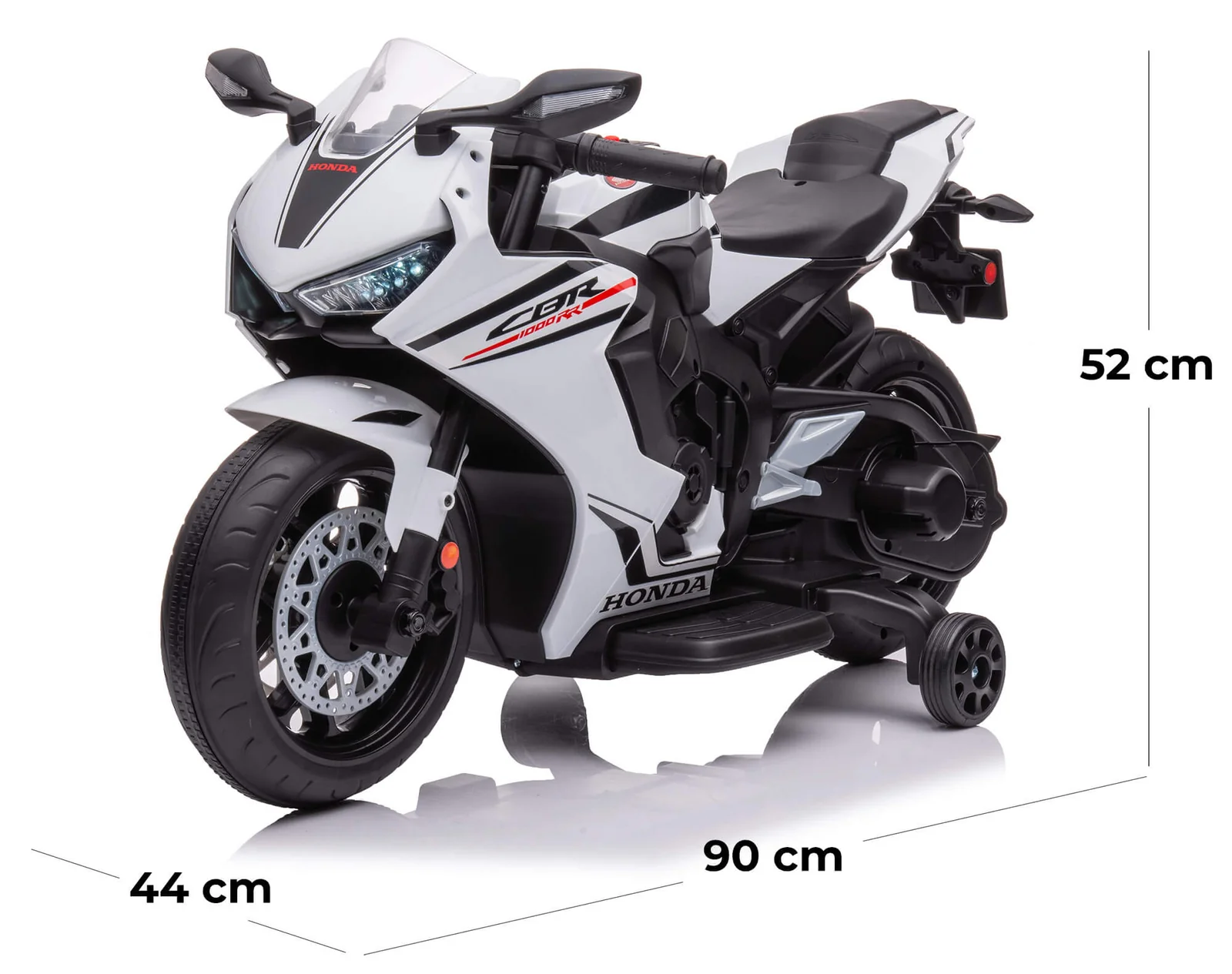 Moto électrique pour enfants LT942 Honda CBR 12V avec lumières LED et sons