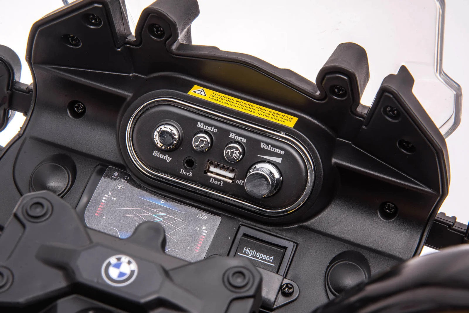 Moto électrique pour enfants LT943 BMW GS 850F 12V licence lumières LED et sons