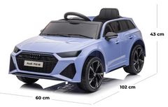 Voiture électrique ¡enfants LT945 Audi RS6 12V avec permis, lumières et sons LED