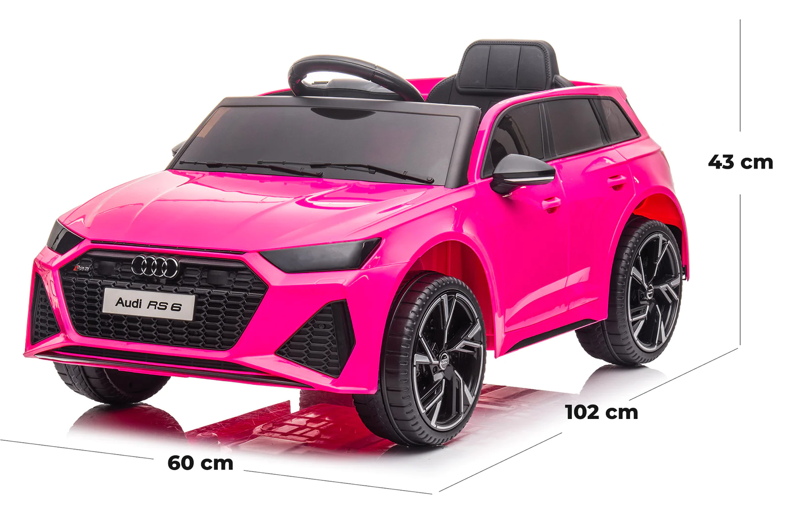 Voiture électrique ¡enfants LT945 Audi RS6 12V avec permis, lumières et sons LED