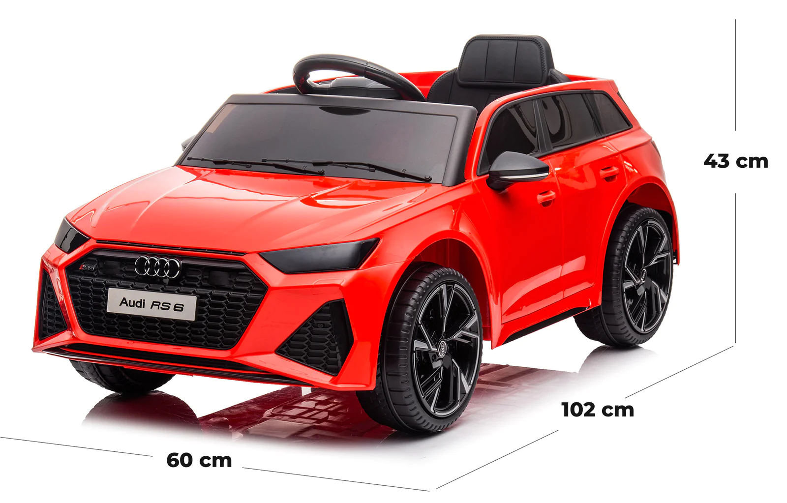 Voiture électrique ¡enfants LT945 Audi RS6 12V avec permis, lumières et sons LED
