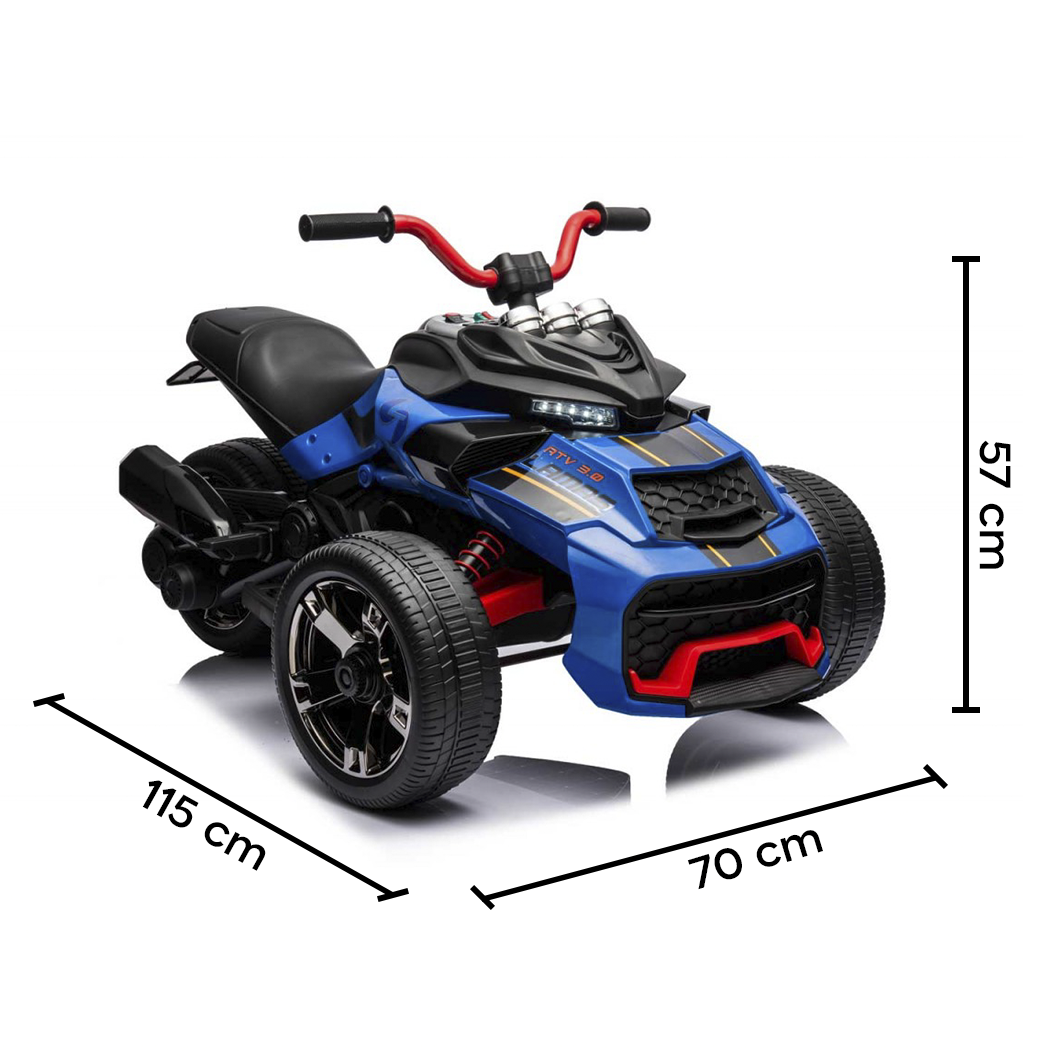 Quad électrique pour enfants LT946 ATV 3.0 12V avec 3 roues lumières et sons LED