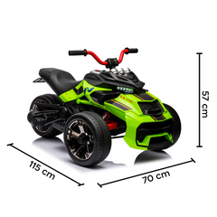 Quad électrique pour enfants LT946 ATV 3.0 12V avec 3 roues lumières et sons LED