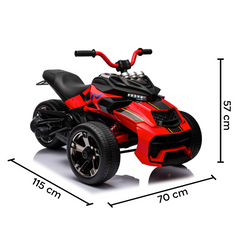 Quad électrique pour enfants LT946 ATV 3.0 12V avec 3 roues lumières et sons LED