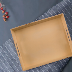 Ensemble 3 plateaux bois naturel avec poignées de différentes tailles à peindre