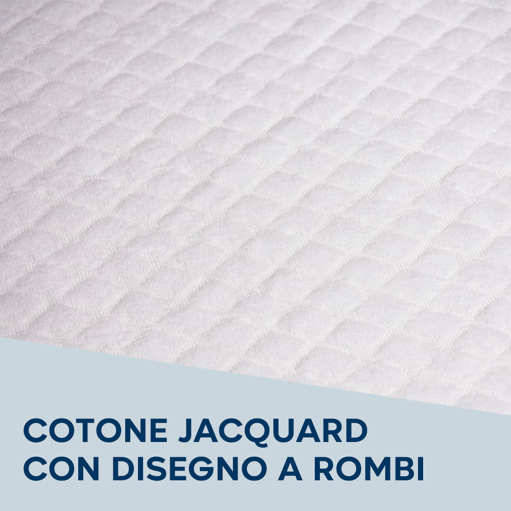 Housse matelas lit individuel coton Jacquard 100x200, respirante et absorbante