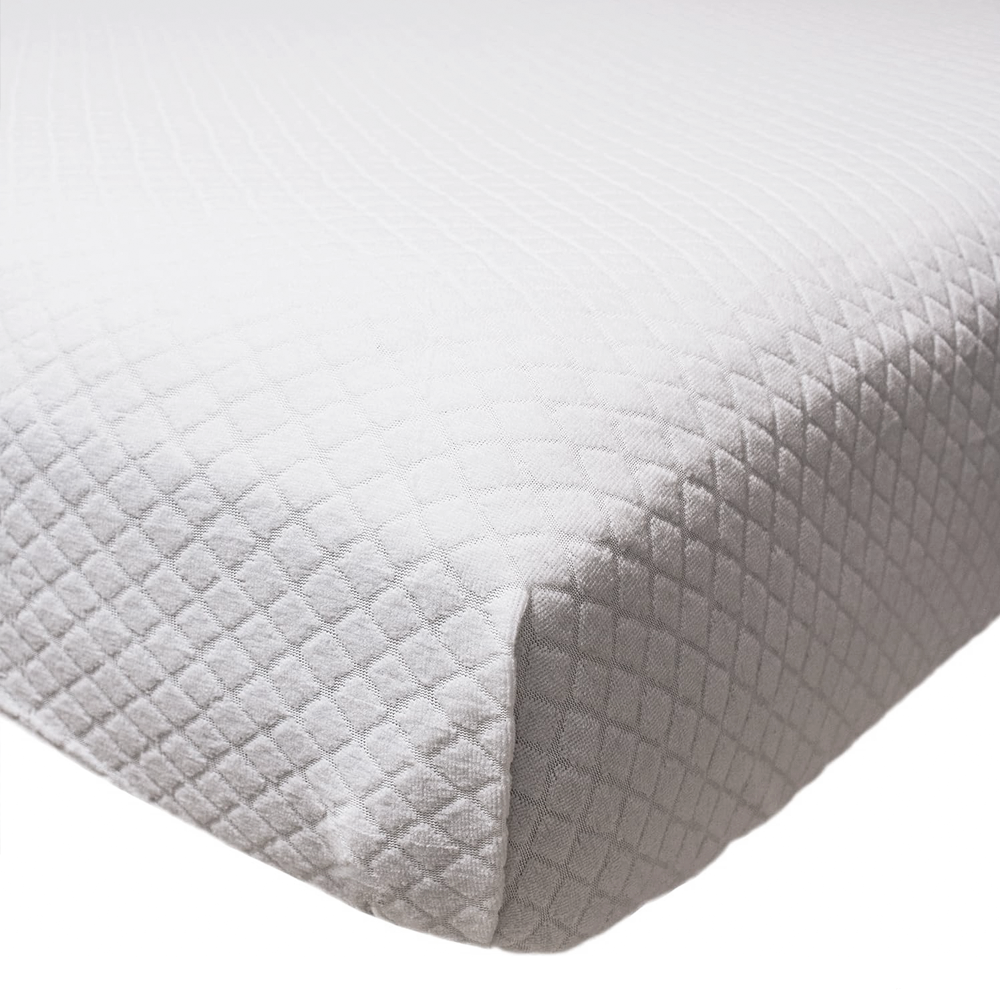 Housse matelas lit individuel coton Jacquard 100x200, respirante et absorbante