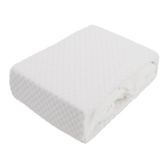 Housse matelas lit double en coton Jacquard 185x200, respirante et absorbante