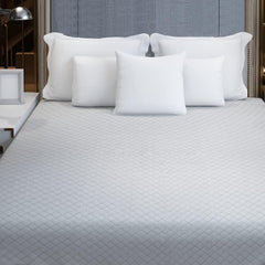 Housse matelas lit double en coton Jacquard 185x200, respirante et absorbante