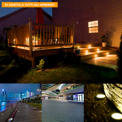 Spot encastrable LED rond IP65 avec douille GU10 résistant au sol