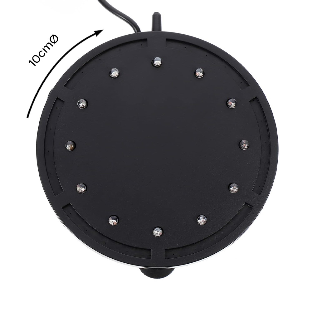 Lampe à bulles d'aquarium à LED RVB Éclairage sous-marin Ventouse de fixation